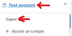 Switch between accounts