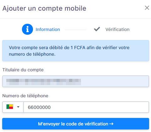Business Mobile Account Setting