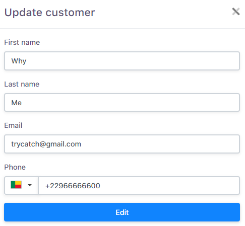 Customer update