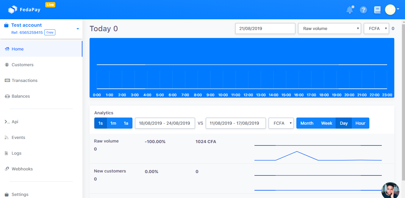 FedaPay Dashboard
