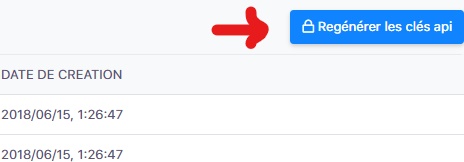 Regenerate your api keys