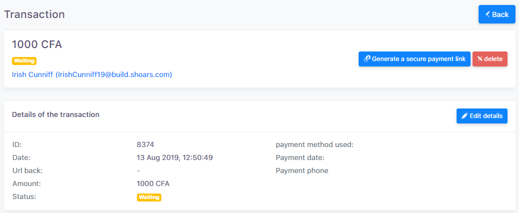 Generating payment link_1