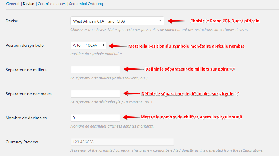 Give devise settings 2