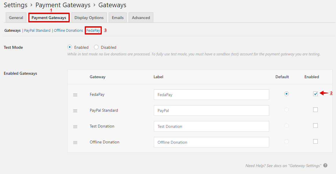 Give devise settings 3