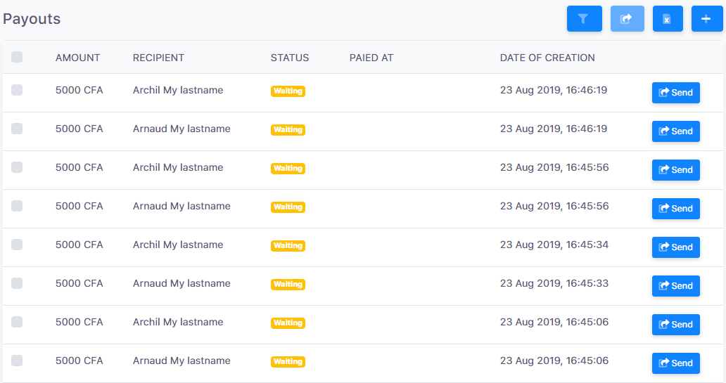 Feda Payout Dashboard