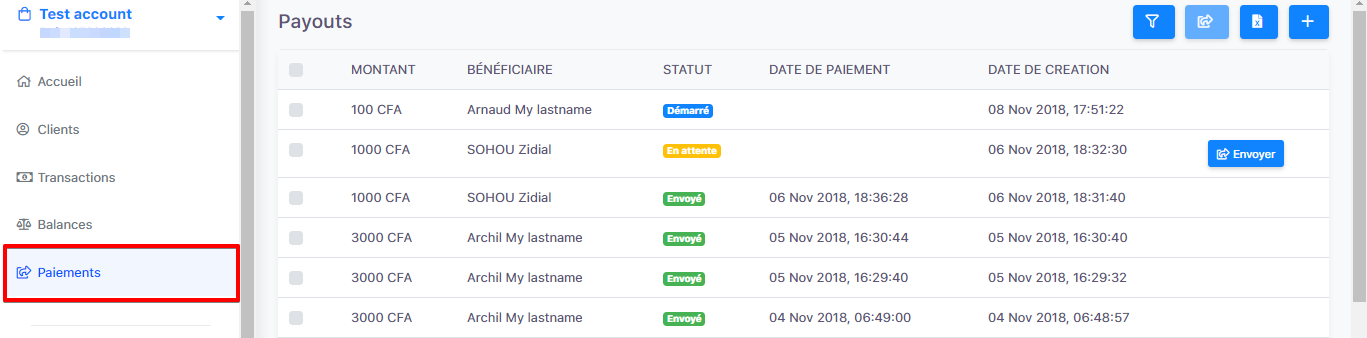 Feda Payout Dashboard