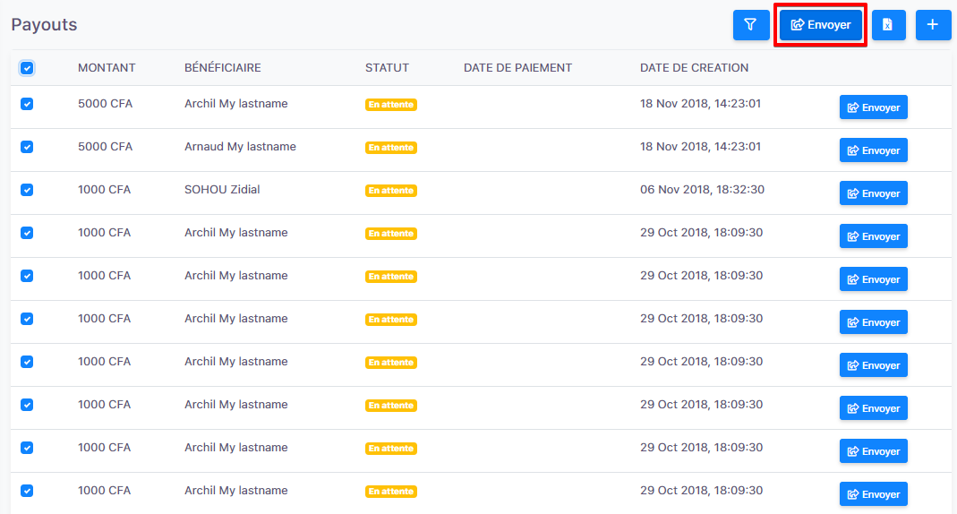 Feda Payout Dashboard