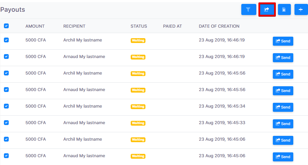 Feda Payout Dashboard