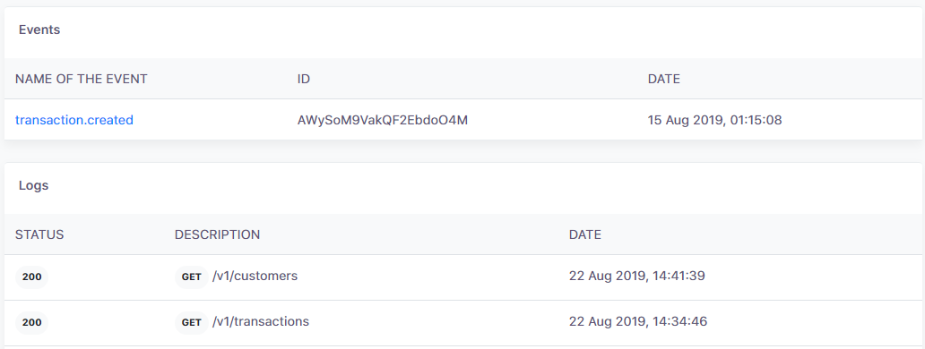 Transaction details